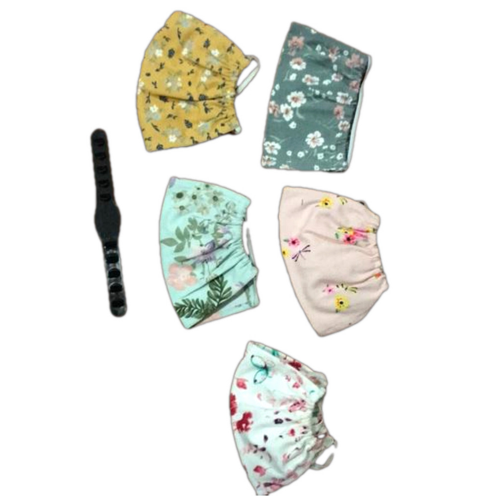 6/$20 New Set/5 floral face masks